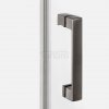 NEW TRENDY Drzwi wnękowe NESTA GUNMETAL BRUSHED 1D L 120x200 czyste 6mm Active Shield 2.0 D-0935A